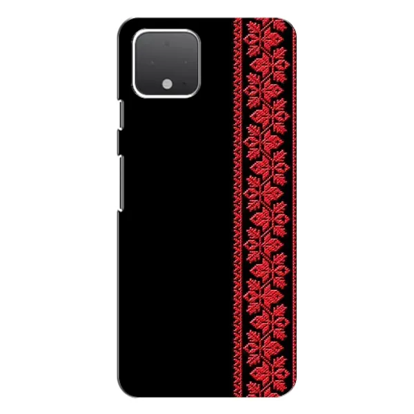 Чехол с рисунком «Вышиванка на черном» для Google Pixel 4 Чехол с рисунком «Вышиванка на черном» для Google Pixel 4