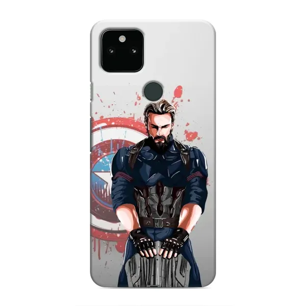 Чехол с рисунком «Арт капитан» для Google Pixel 4a 5G Чехол с рисунком «Арт капитан» для Google Pixel 4a 5G