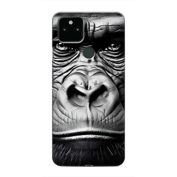 Чехол с рисунком «Черная обезьяна» для Google Pixel 4a 5G Чехол с рисунком «Черная обезьяна» для Google Pixel 4a 5G