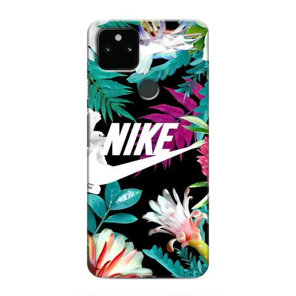 Чехол с рисунком «Цветочный Nike» для Google Pixel 4a 5G Чехол с рисунком «Цветочный Nike» для Google Pixel 4a 5G