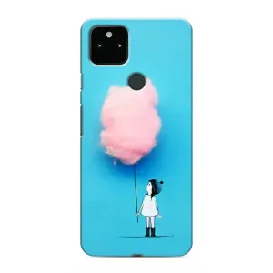 Девчачий Чехол для Google Pixel 4a 5G (Девочка с тучкой)
