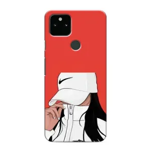 Силіконовый Чохол на Google Pixel 4a 5G з картинкой Модных девушек (Дівчина Nike)