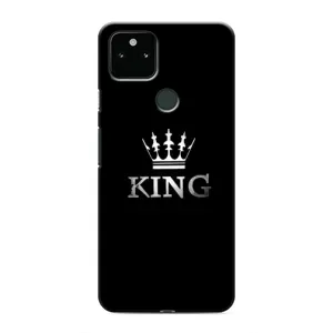 Чохол (Корона на чорному фоні) для Гугл Піксель 4а (5G) (KING)