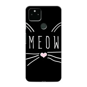 Бампер с изображением Котиков для Гугл Пиксель 4а (5G) (КОТИК MEOW)