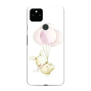 Силіконовий бампер з картинкою звірів для Google Pixel 4a 5G (Кролик та кульки)