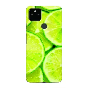 Чехол с изображением  вкусной еды для Google Pixel 4a 5G (Лайм)