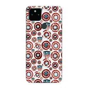 Чехол с Щитом Капитана Америки на Google Pixel 4a 5G (Марвел щиты)