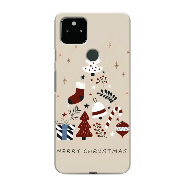 Чехол с рисунком «Merry Christmas» для Google Pixel 4a 5G Чехол с рисунком «Merry Christmas» для Google Pixel 4a 5G