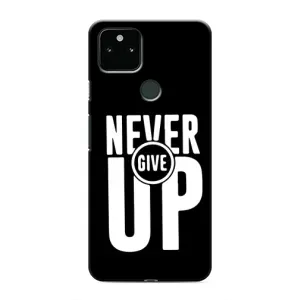 Силіконовый Чохол на Google Pixel 4a 5G з картинкою НАЙК (Never Give UP)