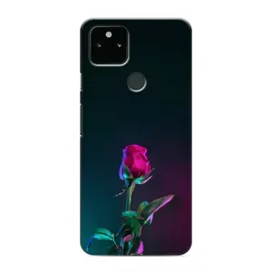 Чехлы с принтом Розочки для Google Pixel 4a 5G (Ночная роза)