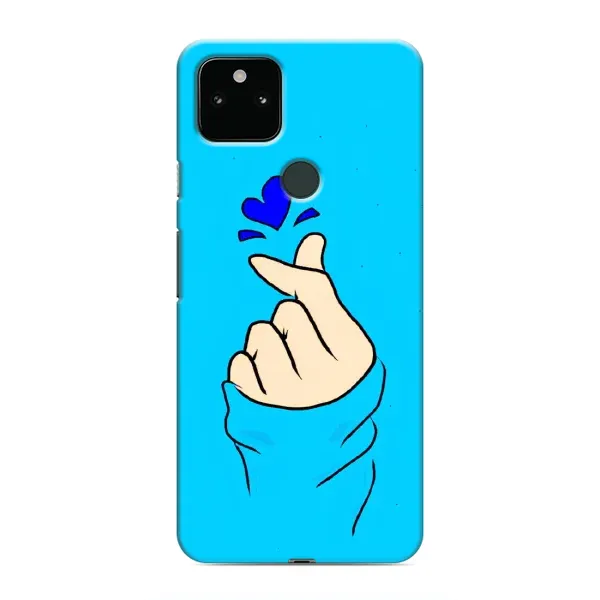 Чохол з малюнком «Сердечко на синоьому» для Google Pixel 4a 5G Чохол з малюнком «Сердечко на синоьому» для Google Pixel 4a 5G