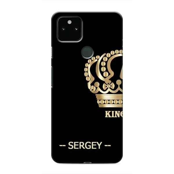 Чехол с рисунком «SERGEY» для Google Pixel 4a 5G