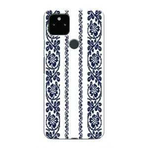 Силіконовый Чохол на Google Pixel 4a 5G з картинкой Вишиванки (Синя вишиванка)
