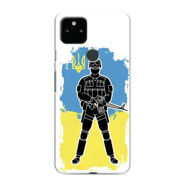 Чехол с рисунком «Солдат Украины» для Google Pixel 4a 5G Чехол с рисунком «Солдат Украины» для Google Pixel 4a 5G