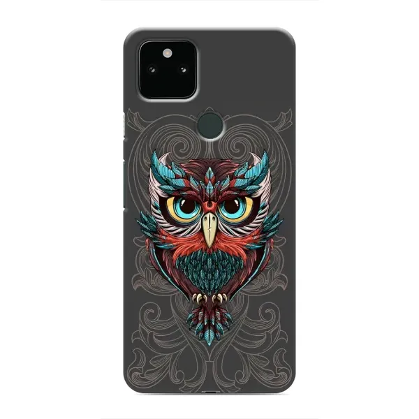 Чехол с рисунком «Сова на сером» для Google Pixel 4a 5G Чехол с рисунком «Сова на сером» для Google Pixel 4a 5G