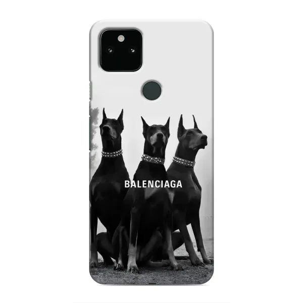 Чехол с рисунком «Три добермана» для Google Pixel 4a 5G