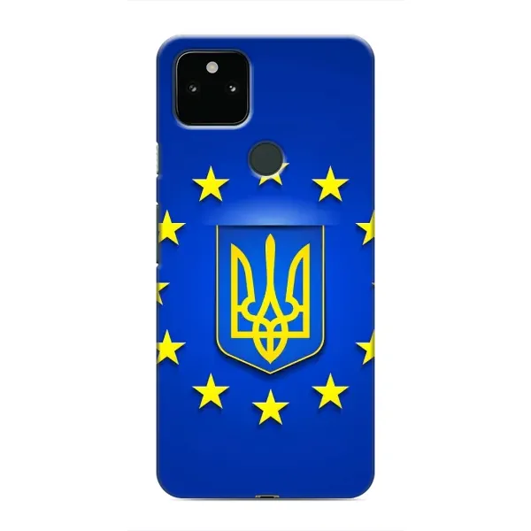 Чехол с рисунком «Украина это Европа» для Google Pixel 4a 5G Чехол с рисунком «Украина это Европа» для Google Pixel 4a 5G