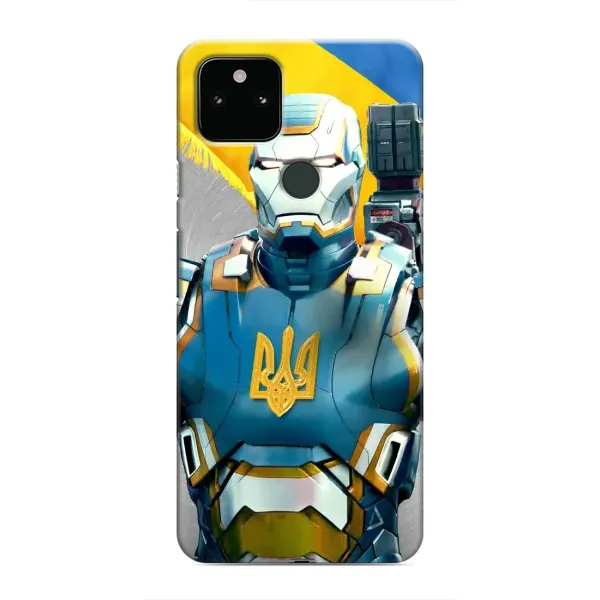 Чехол с рисунком «Украинский робокоп» для Google Pixel 4a 5G Чехол с рисунком «Украинский робокоп» для Google Pixel 4a 5G