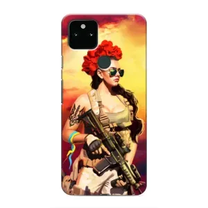 ЗСУ Чехлы (TPU) для Google Pixel 4a 5G (Женщина солдат)