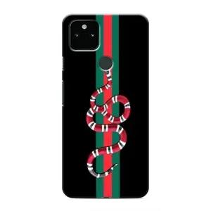 Чехлы Бренд GUCCI для Google Pixel 4a 5G (Змей Гуччи)