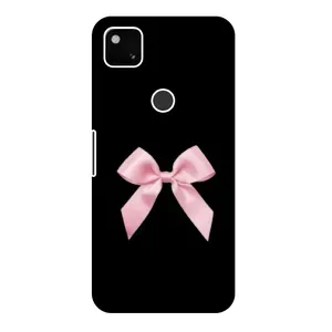 Чехол банты для Google Pixel 4a (Бант на черном)