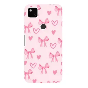 Чехол банты для Google Pixel 4a (Бантики и сердечки)