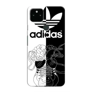 Чехол в стиле "Адидас" для Гугл Пиксель 5 (Adidas шнурки)