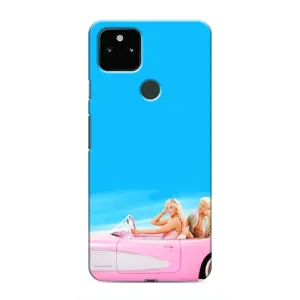 Силиконовый Чехол Барби Фильм на Google Pixel 5 (Барби и Кен)