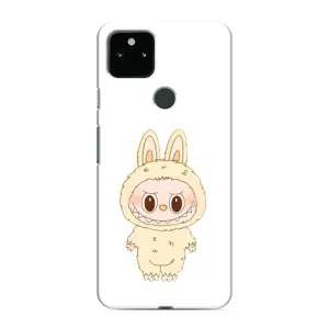 Чехол с принтом Лабубу для Google Pixel 5 (Бежевый Лабубу)