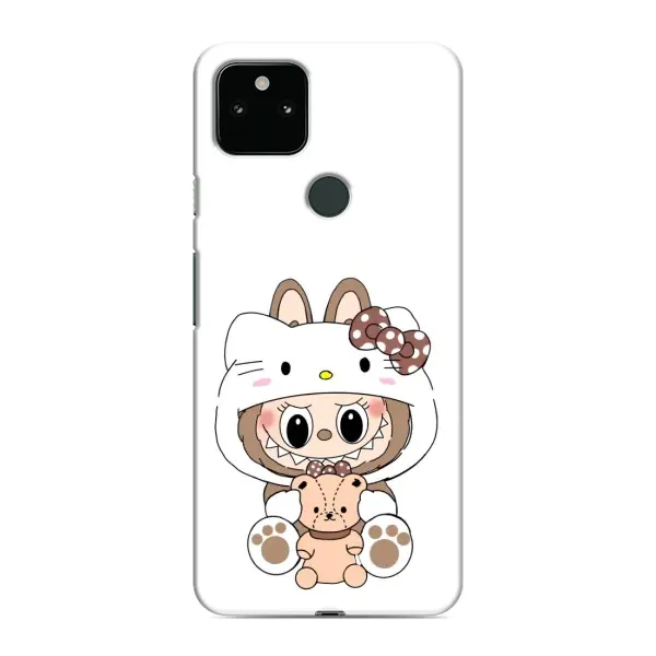 Чехол с рисунком «Белый Лабубу» для Google Pixel 5