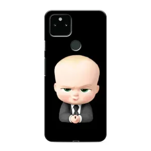Мультяшный принт на Чехол для Гугл Пиксель 5 (Бос)