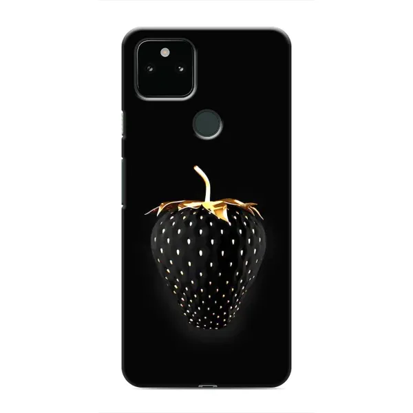 Чехол с рисунком «Чёрная клубника» для Google Pixel 5