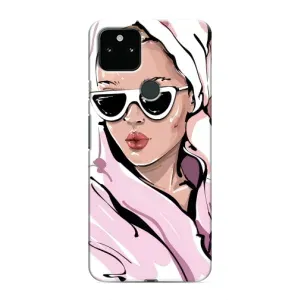 Чехол с картинкой Модные Девчонки Google Pixel 5 (Девушка в халате)
