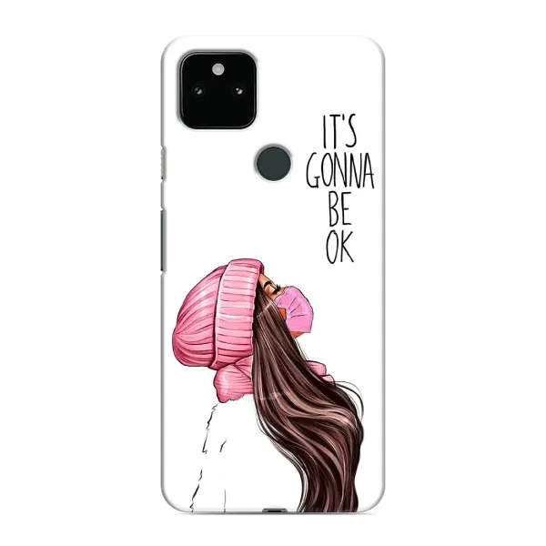 Чехол с рисунком «Девушка в маске» для Google Pixel 5