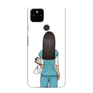 Силиконовый бампер (Работники) на Google Pixel 5 (Доктор)