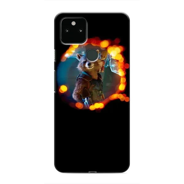 Чехол с рисунком «Енот Ракета» для Google Pixel 5