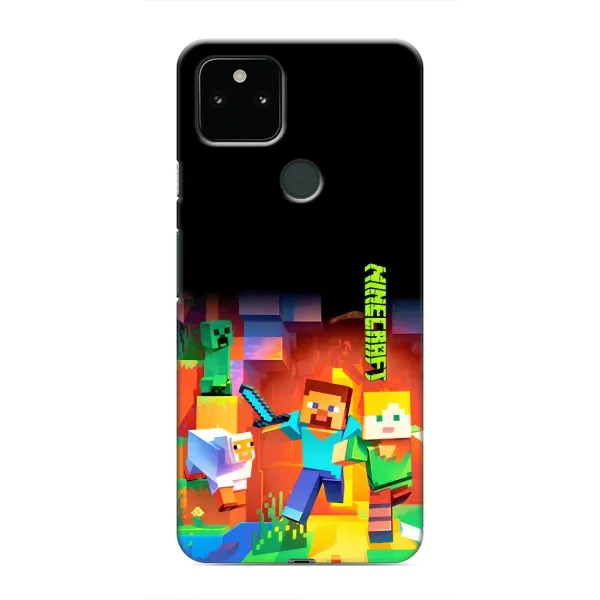 Чохол з малюнком «Герой Майнкрафт» для Google Pixel 5 Чохол з малюнком «Герой Майнкрафт» для Google Pixel 5