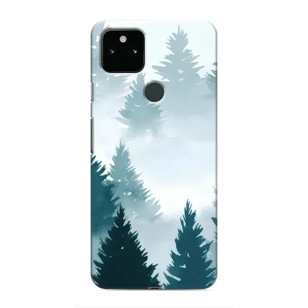 Чехол с рисунком «Горный лес» для Google Pixel 5