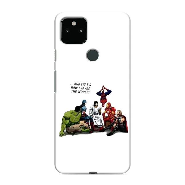 Чехол с рисунком «Иисус супергерой» для Google Pixel 5 Чехол с рисунком «Иисус супергерой» для Google Pixel 5