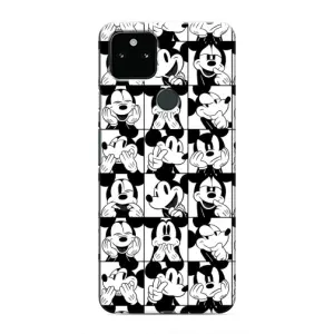 Чехлы с принтом Микки Маус на Google Pixel 5 (Коллаж Микки Маус)
