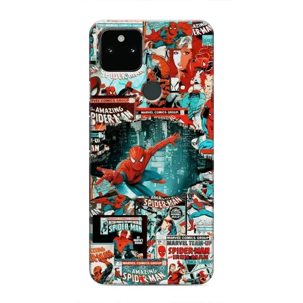 Чехол с рисунком «Комиксы Человек Паук» для Google Pixel 5 Чехол с рисунком «Комиксы Человек Паук» для Google Pixel 5