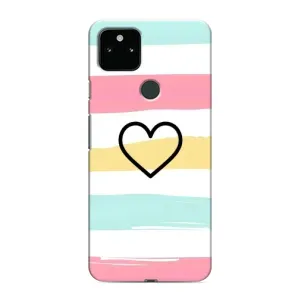 Чехлы с тематикой "Маленькие Сердечки" на Google Pixel 5 (Красивое сердечко)
