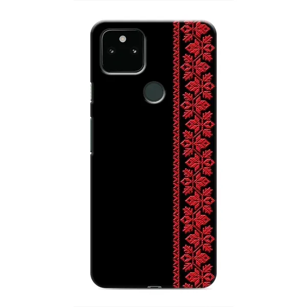 Чехол с рисунком «Красная Вышиванка» для Google Pixel 5 Чехол с рисунком «Красная Вышиванка» для Google Pixel 5
