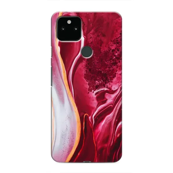 Чехол с рисунком «Красный мрамор» для Google Pixel 5 Чехол с рисунком «Красный мрамор» для Google Pixel 5