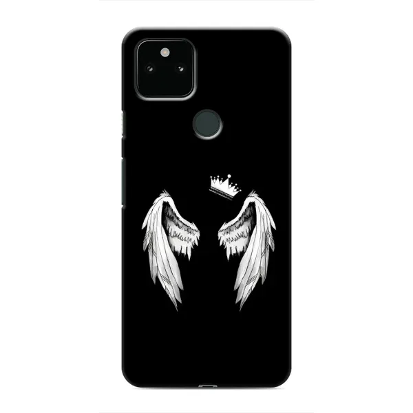 Чехол с рисунком «Крылья и корона» для Google Pixel 5
