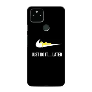 Силиконовый Чехол на Google Pixel 5 с картинкой Nike (Later)