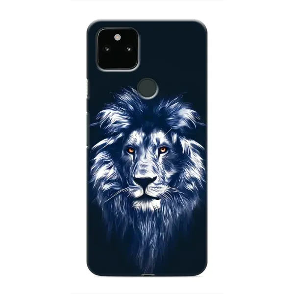 Чехол с рисунком «Лев - синий» для Google Pixel 5 Чехол с рисунком «Лев - синий» для Google Pixel 5