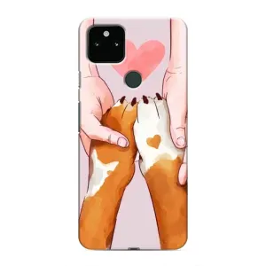 Чохол (ТПУ) Милі песики для Google Pixel 5 (Любов до собак)