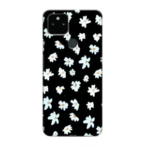 Чехол с ромашками на Google Pixel 5 (Маленькие ромашки)