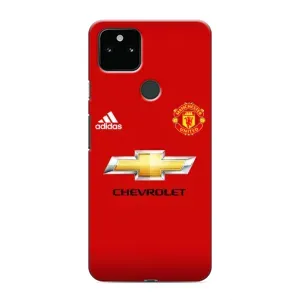 Силиконовые Чехлы принт Футбол на Google Pixel 5 (Man United)